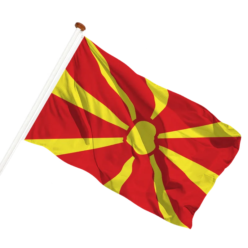Vlag van Noord-Macedonië
