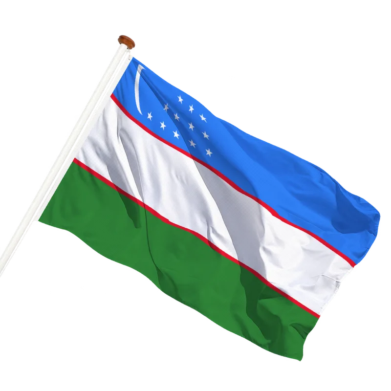 Vlag van Oezbekistan
