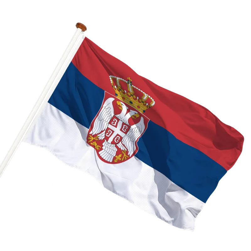 Vlag van Servië